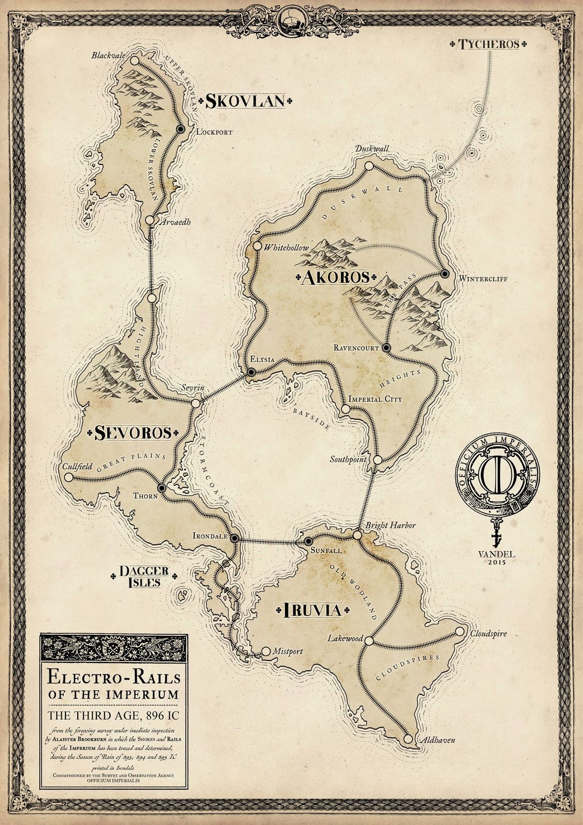Map of the Shattered Isles